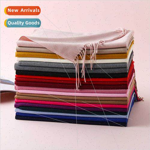 x  solid color imation cashmere scarf female monochrome thic