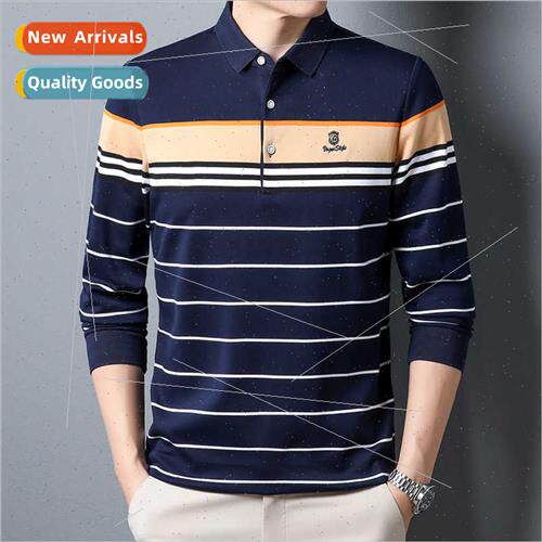 Long-sleeved men 2022 fall new Polo shirt business casual st