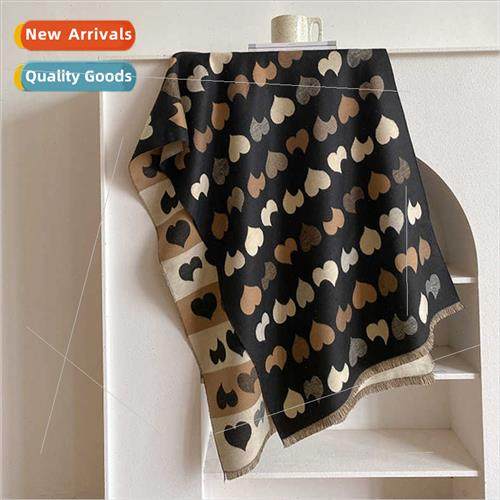 Korean  new pure imation cashmere scarf female fall winter d