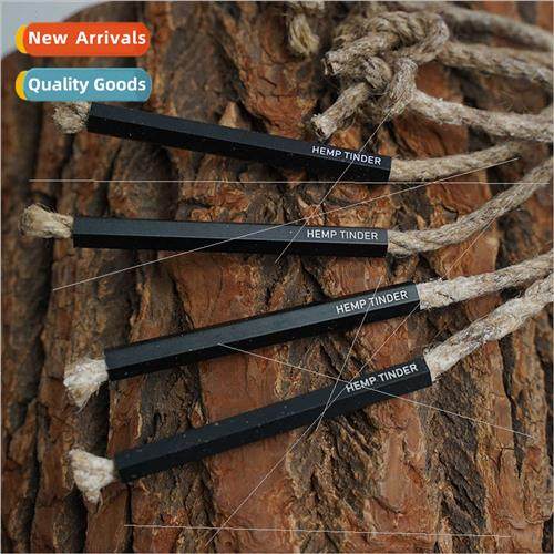 hemp tinder new hexagonal aluminum tube fire starter hemp ou
