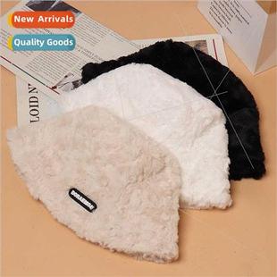 fashion letters embroidered Hat wool Korean lamb fish female