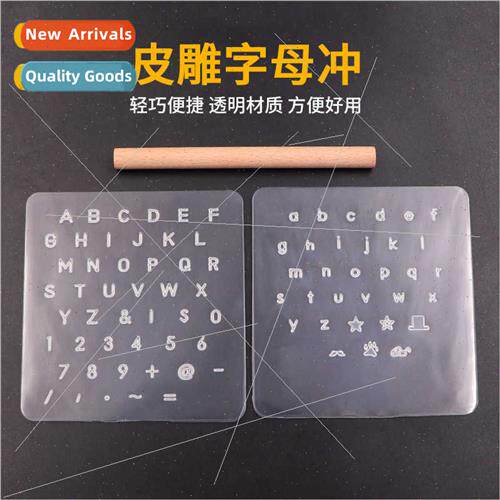 Leather letter punch number symbols letter stamp handmade le