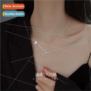Unicorn Necklace che S925 Collarbone cky Premium Chain lver