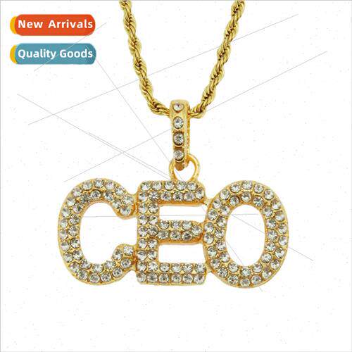 Europe personalized English letters CEO diamonds pendant hip
