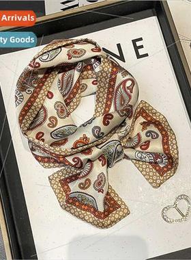 Korea Spring Autumn new cashew flower fashion thin narrow si