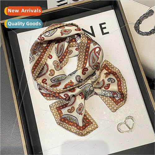 Korea Spring Autumn new cashew flower fashion thin narrow si