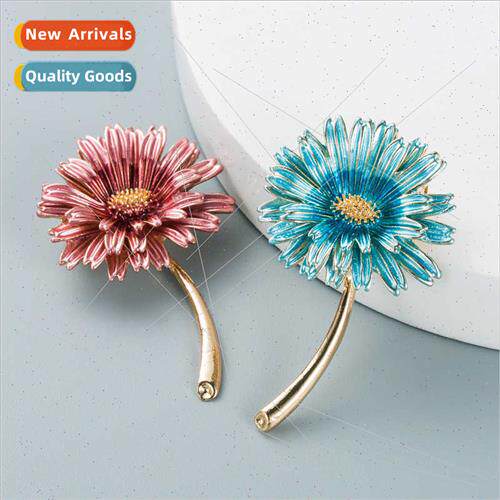 Korean fashion sweet ltle daisy brooch female alloy pin clot