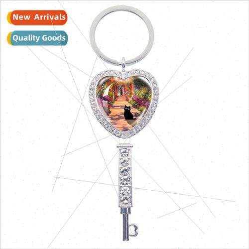 Cartoon cat glass dome fashion cut animal handmade creative