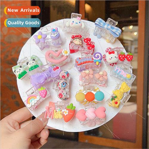 Cute princess small grab clip summer girls super cute back h