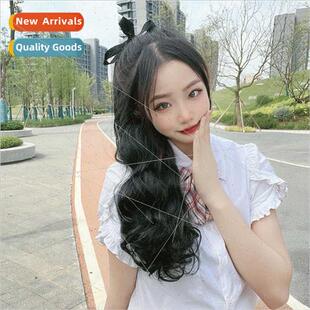 Ponytail wig female long curly hair tie lola ponytail braid
