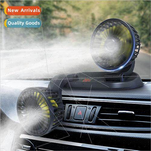 Car flash F411 car double head folding fan rotatable head 12