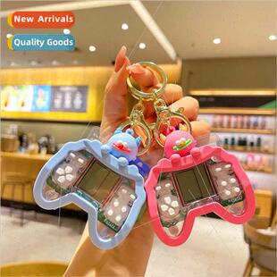 Working Monster Puzzle Game Console Creative Keychain Mini B