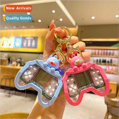 Working Monster Puzzle Game Console Creative Keychain Mini B