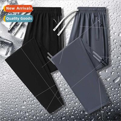 Summer ice silk pants men thin men pants versatile breathabl