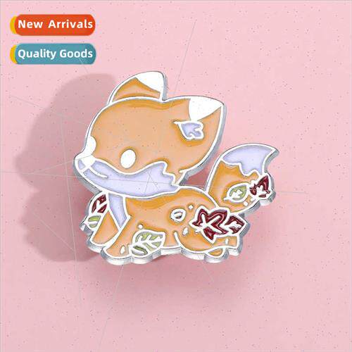 new small fox brooch personaly simple anti-glare clothing ac