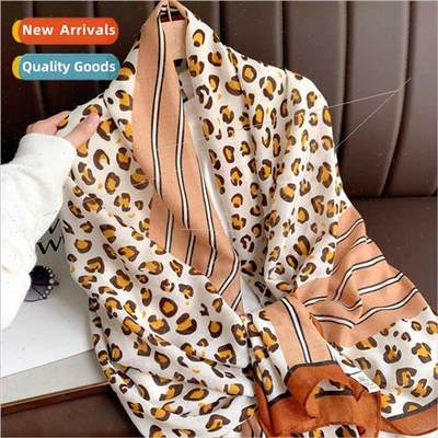 Summer outing silk scarf female dual-use scarf spring autumn