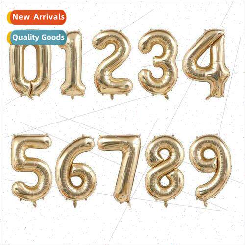 40 inch platinum digal balloon light gold digal birthday out