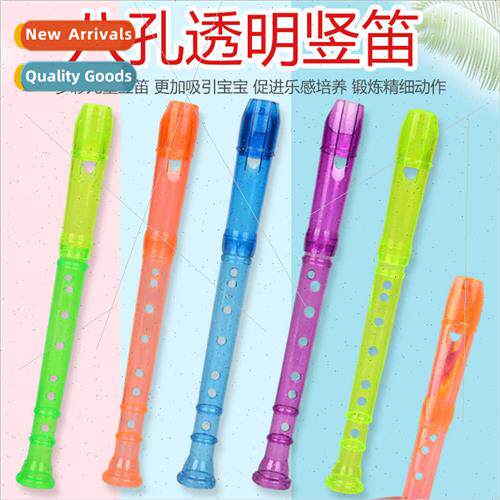 Eight holes transparent harp flute children early education