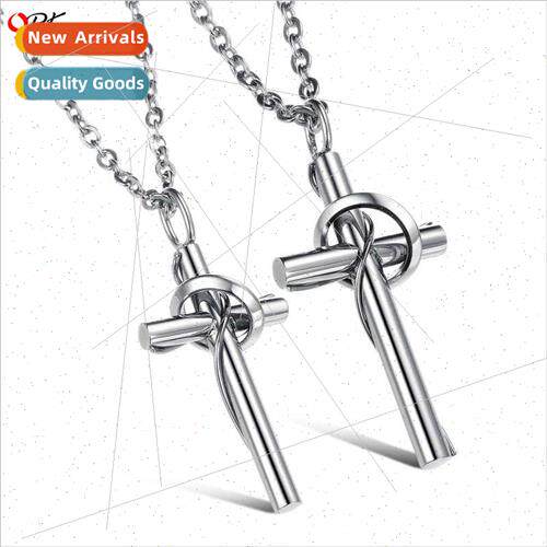 Tanium Jewelry Korea Jewelry Love Tangled Cross Tanium Coupl
