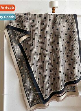 Faux cashmere scarf live fall winter warm scarf polka dot st