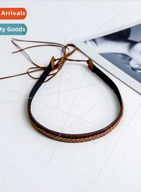 HKn Summer New Belt Straw Hat Decoration Rope Beach Hat Bowl