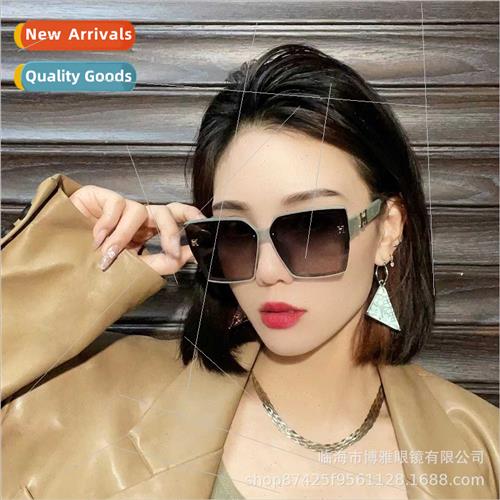 New 2023 large frame sunglasses female polarized glasses fas-封面