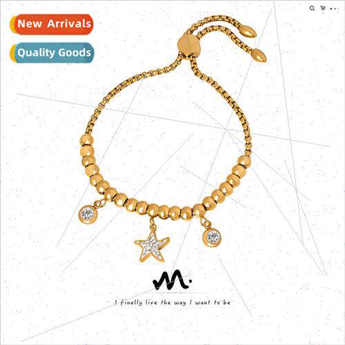 Korea fashion does not lose color inlaid diamond starfish ro