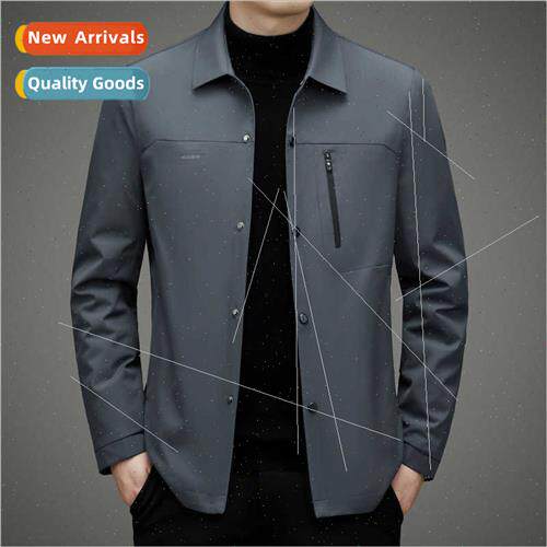 Young men spring autumn thin jacket middle-aged dad business