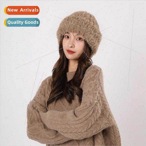 2023 Autumn winter warm thickened wool fluffy solid color ea