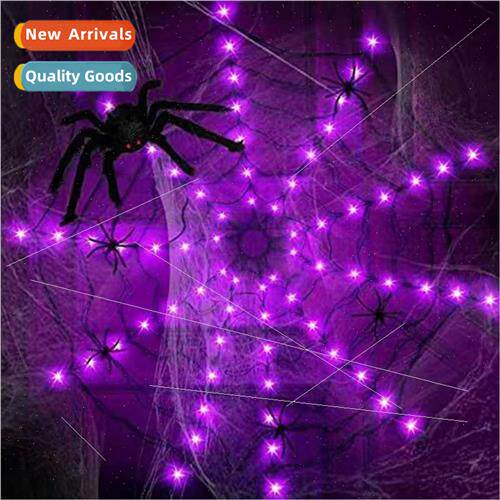 LED small color lights Halloween spider web lights ghost fes