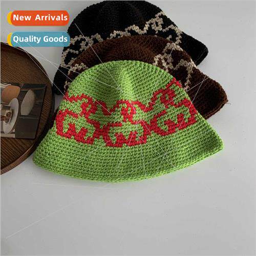 Bai gting fisherman hat fall winter jacquard warm knted hat