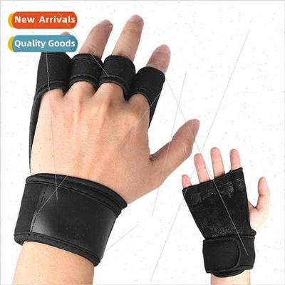 Sngth belt fness gloves pull-ups grip belt sports wrist guar