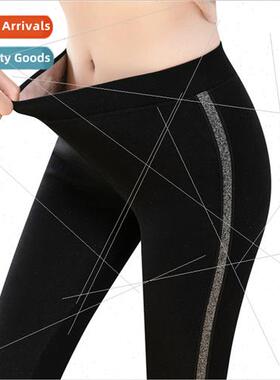 2021 Autumn Winter Cotton Velvet Leggings Women High Waist S