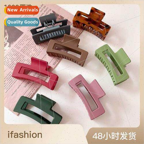 Korean geometric BB clip Korean girls pink crystal one word