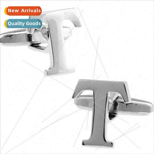 T English letters cufflinks cufflinks men French buttons cuf
