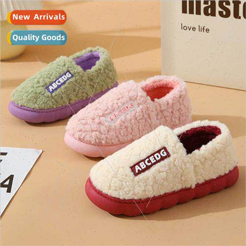 new cotton slippers package wh padded thickened warm fall wi
