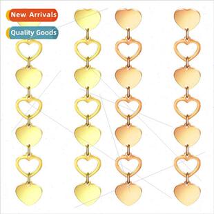 Korea ins earrings female long symmetrical tanium steel hear