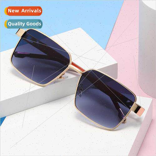 6064 square metal imation wood grain sunglasses 2024 new per