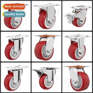 wheel heavy duty mute universal polyurethane casters inch