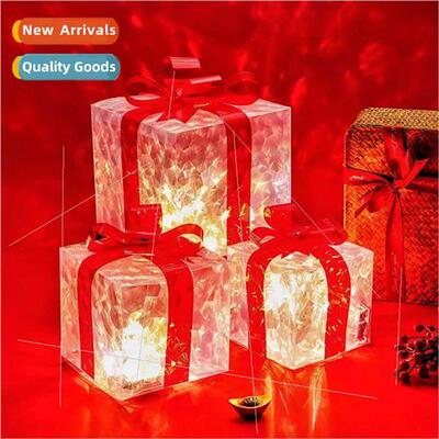 Christmas ght Up Stacked  Box Folding New Year Window ght Up