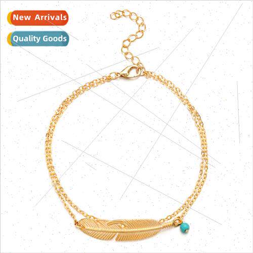 Europe Summer Ladies Fashion Beach Anklet Vintage Turquoise