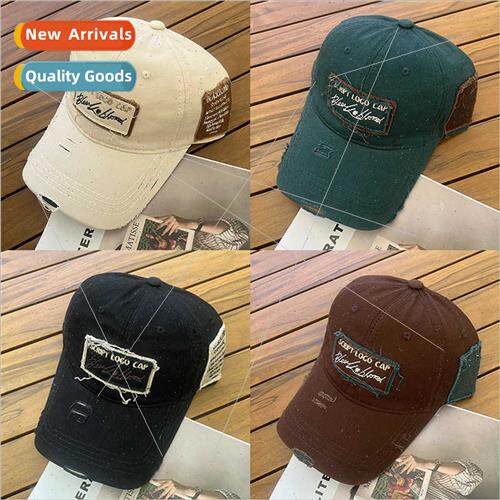 Korea new patch embroidery soft top baseball cap female casu