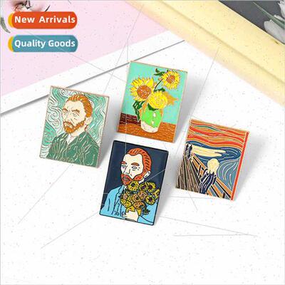 Europe Uned States hot bear creative jewellery Van Gogh oil