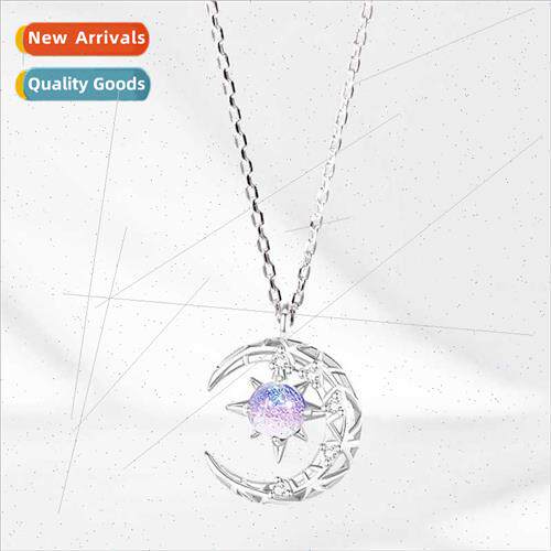 Octomom Necklace Women che Sense Star Moon Collarbone Chain