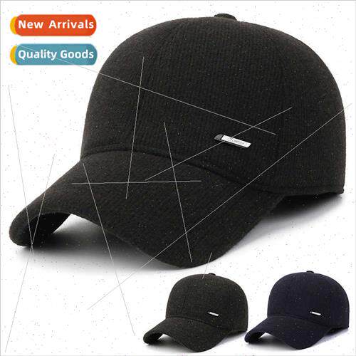 Winter new Korean ear protection baseball cap middle-aged el