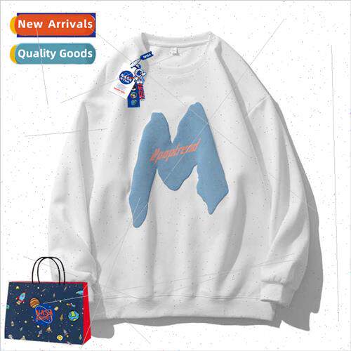 spring fall hundred casual round neck sweater men heavy tide