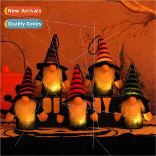 New Halloween light-up small pendants tall hats dwarfs windo