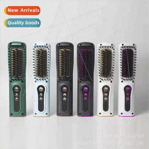 Cordless negative ion comb volume straight dual-use styling