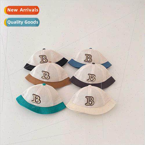 Baby hat cute boys mesh sun hat girls fisherman hat children