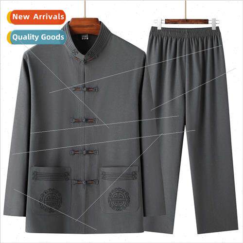 Long-sleeved Tang su elderly clothes Chinese long-sleeved do